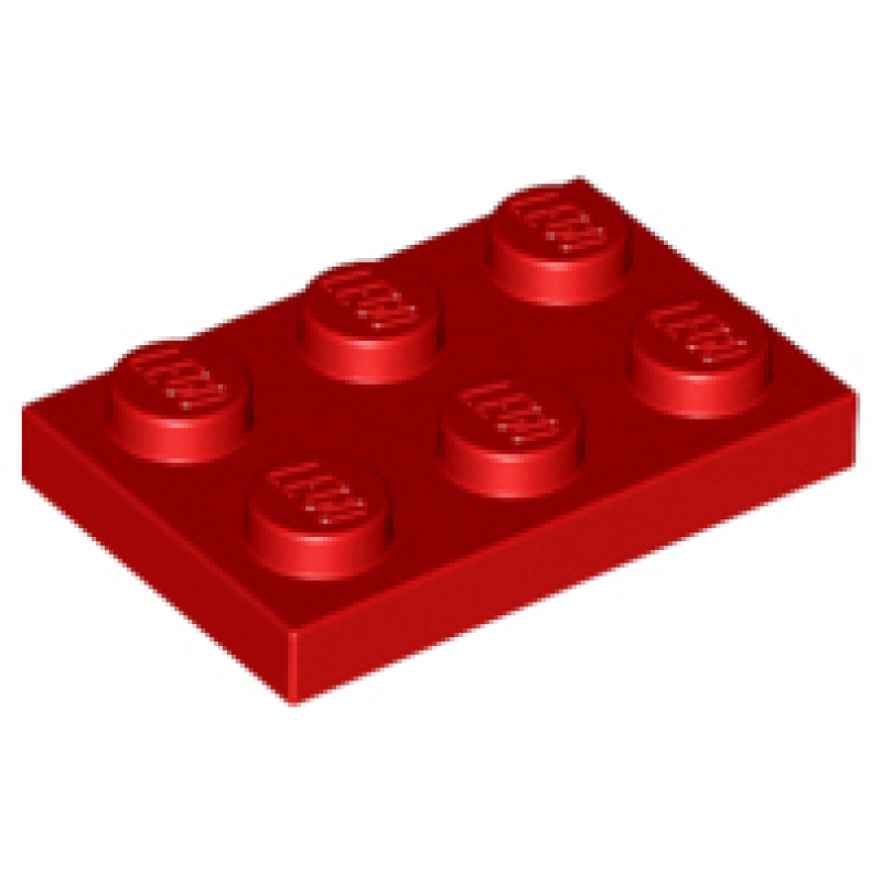 Plaat 2x3 Red